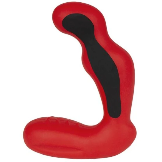 Masaj Prostatic din Silicon, Habanero, Roșu/Negru