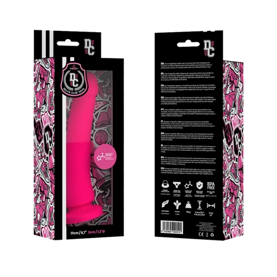 DELTA CLUB - Jucărie Tip Dildo, Roz, 17 cm - Ø 3 cm