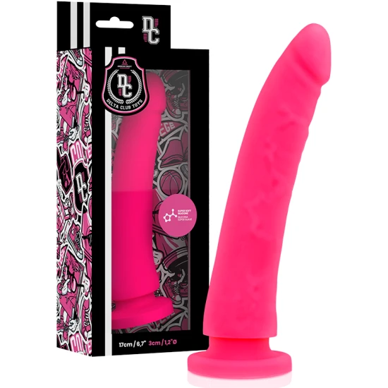 DELTA CLUB - Jucărie Tip Dildo, Roz, 17 cm - Ø 3 cm