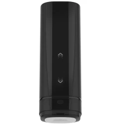 Masturbator teledildonic Onyx+ cu textură de piele, Negru