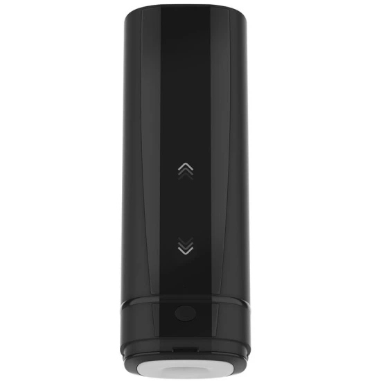 Masturbator teledildonic Onyx+ cu textură de piele, Negru
