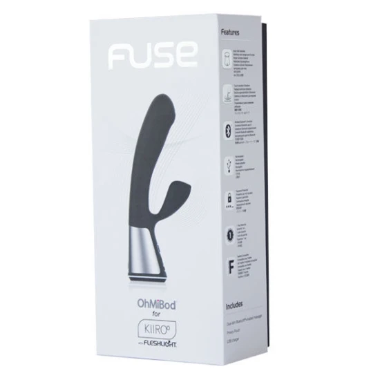 Vibrator Iepuraș Fuse, Control Prin Aplicație, Negru