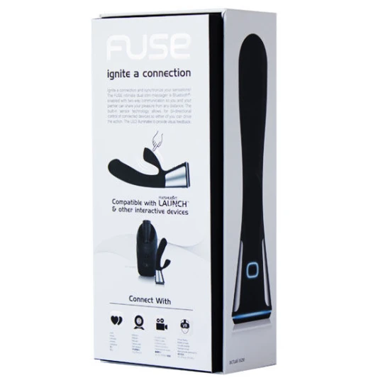 Vibrator Iepuraș Fuse, Control Prin Aplicație, Negru