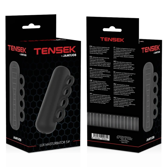 Masturbator TENSEK 5 - Design inovator, Negru, Mărime Unică.