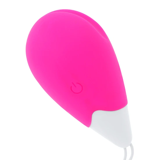 Ou vibrator texturat, 10 moduri, Roz și Alb