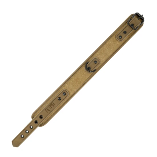ORIGEN - Set cătușe tip fetish, cu colier din neopren, cu lanț