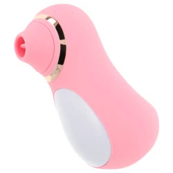 Stimulator clitoris cu limbă vibratoare, 10 moduri, Roz