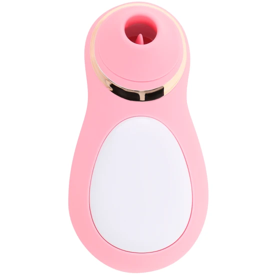 Stimulator clitoris cu limbă vibratoare, 10 moduri, Roz
