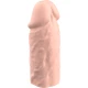 Manșon V3, Liquid Silicone Penis Extension, Bej