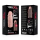 Manșon V3, Liquid Silicone Penis Extension, Bej