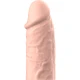 Manșon V3, Liquid Silicone Penis Extension, Bej