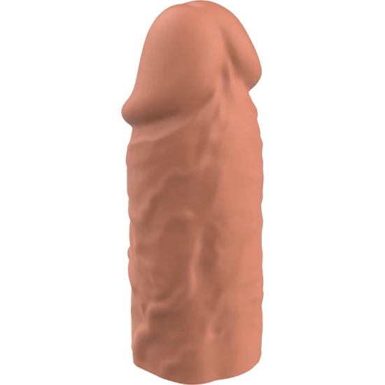 Manșon V3 Penis Extension, Liquid Silicone, Brown