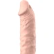 Manșon V5, Liquid Silicone Penis Extension, Bej