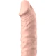 Manșon V5, Liquid Silicone Penis Extension, Bej
