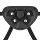 CYBERSILICOCK - Ham de tip strap-on cu 3 inele, pentru dildouri, negru