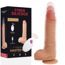 Vibrator Master Huck, Cu Telecomandă, Bej