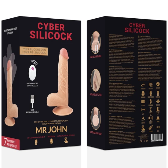 Vibrator Cu Telecomandă, Realist, Bej