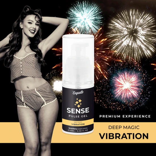 Gel Pulse, Magic Vibration Premium 15 ml, Căpșuni