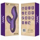 Vibrator siliconic reîncărcabil, Roz Mov și auriu