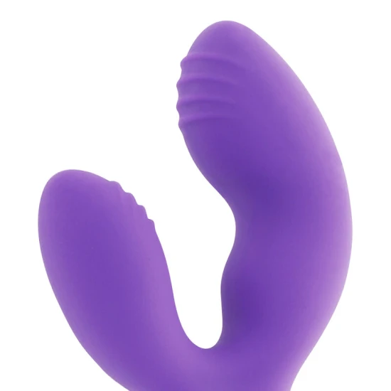 Vanix Vibrator stimulator din silicon, Roz