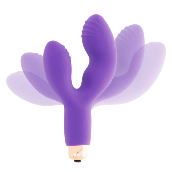 Vanix Vibrator stimulator din silicon, Roz
