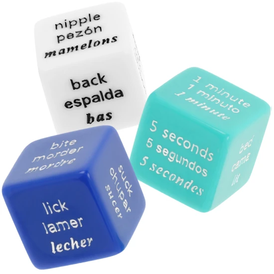 Joc de zaruri erotic, Roz/Albastru/Turcoaz