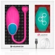 Ou Vibrator, cu telecomandă, fucsia / albastru marin