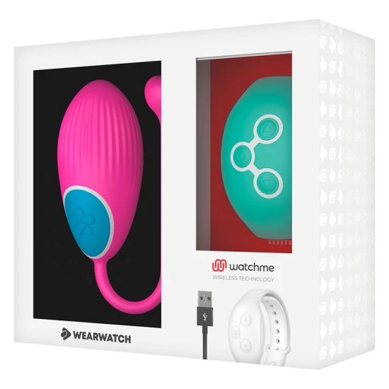 Ou Vibrator, cu telecomandă, fucsia / albastru marin