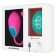 Ou Vibrator, cu telecomandă, fucsia / albastru marin