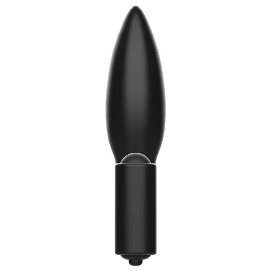 Plug anal cu inel vibratant - Negru