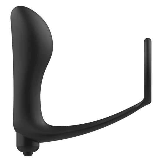 Plug anal vibrator cu inel pentru penis