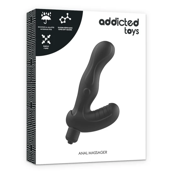 VIBRATOR SILICON PROSTATĂ P-SPOT, Roz