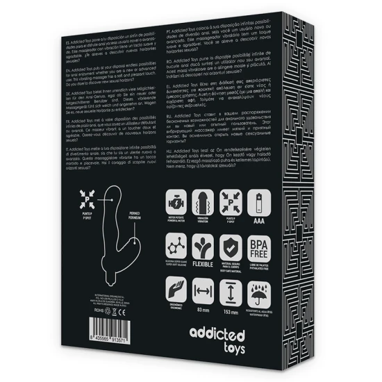 VIBRATOR SILICON PROSTATĂ P-SPOT, Roz