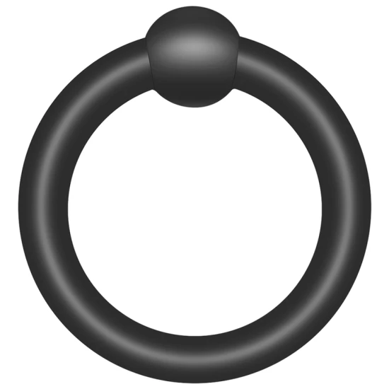 Set inele penis din silicon flexibil, Roz/Negru