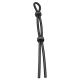 Set inele penis din silicon flexibil, Roz/Negru
