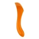 Vibrator pentru deget Candy Cane din silicon, portocaliu