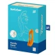 Vibrator pentru deget Candy Cane din silicon, portocaliu