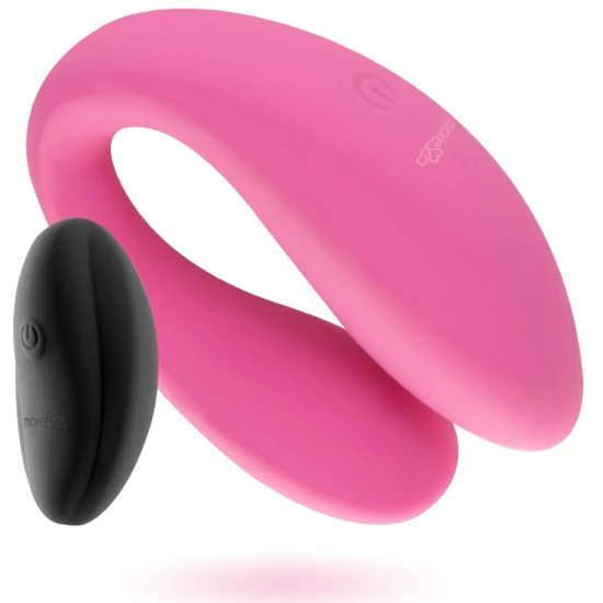 Stimulator dublu pentru cupluri din silicon, roz, universal