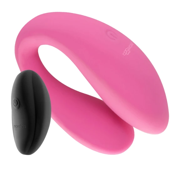 Stimulator dublu pentru cupluri din silicon, roz, universal