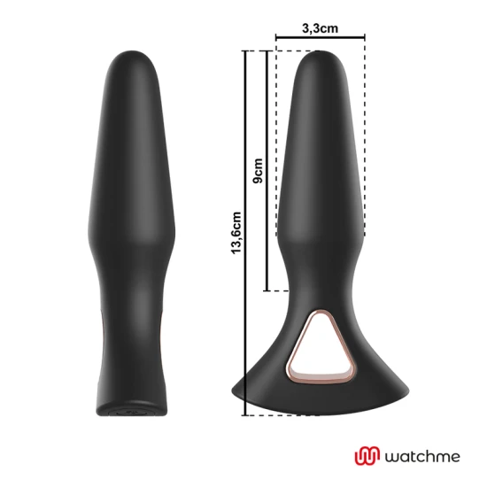 Plug anal vibrator din silicon medical, negru, universal