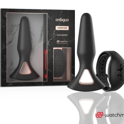 Plug anal vibrator din silicon medical, negru, universal
