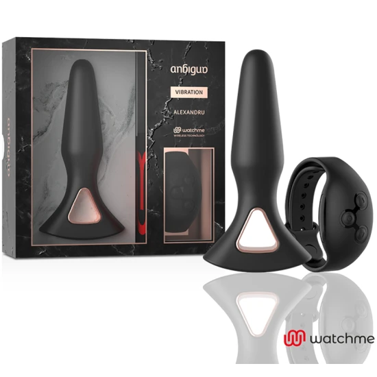 Plug anal vibrator din silicon medical, negru, universal