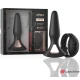 Plug anal vibrator din silicon medical, negru, universal