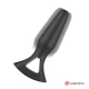 Plug anal vibrator din silicon medical, negru, universal
