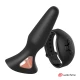 Plug anal vibrator din silicon medical, negru, universal