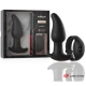 Plug anal vibrator cu bile rotative, silicon, negru, universal