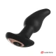 Plug anal vibrator cu bile rotative, silicon, negru, universal
