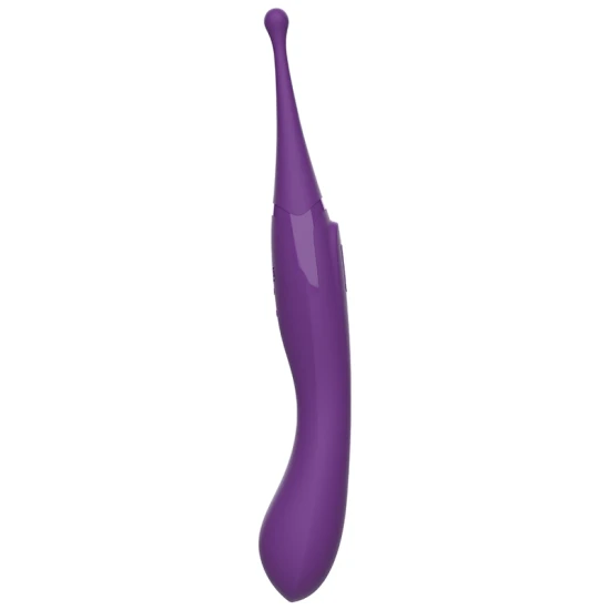 Vibrator clitoridian și vaginal din silicon, roz, USB