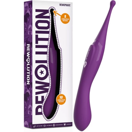 Vibrator clitoridian și vaginal din silicon, roz, USB