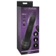 Vibrator anal cu încălzire și mișcare, silicon, negru